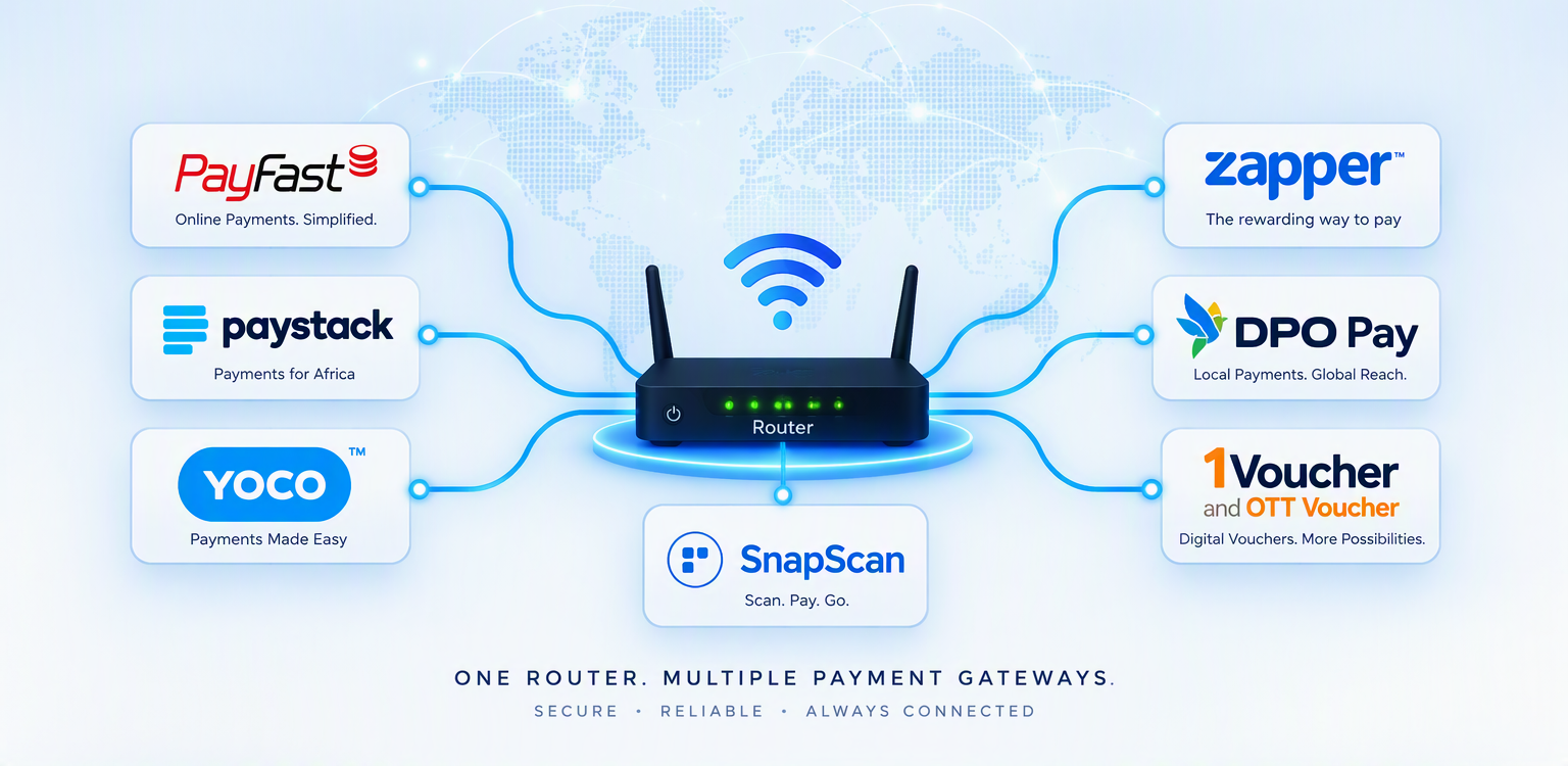 Connect your own payment gateway to your guest WiFi
